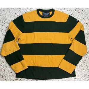 Abercrombie & Fitch Vintage Wool Blend Men's Striped Long Sleeve Sweater Size XL